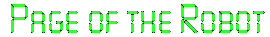 Page of the Robot